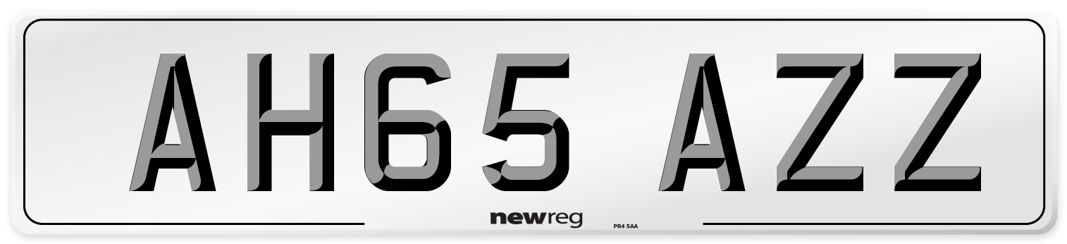 AH65 AZZ Number Plate from New Reg